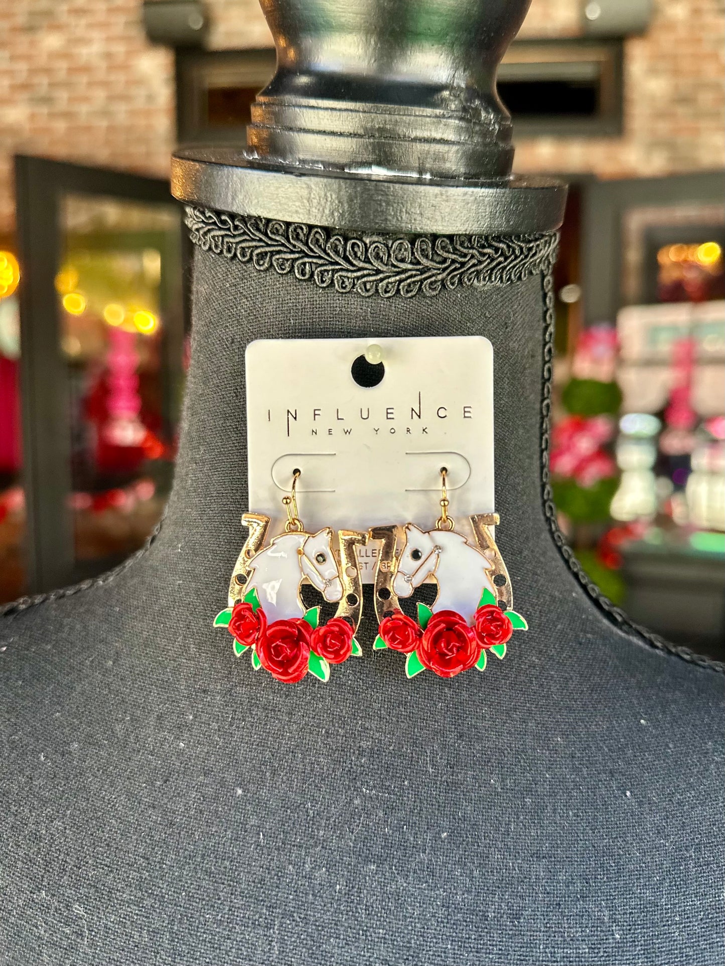 Derby Horse Earrings