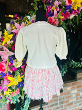 Load image into Gallery viewer, Embroidered Lace Bow Short Sleeve Knit Top