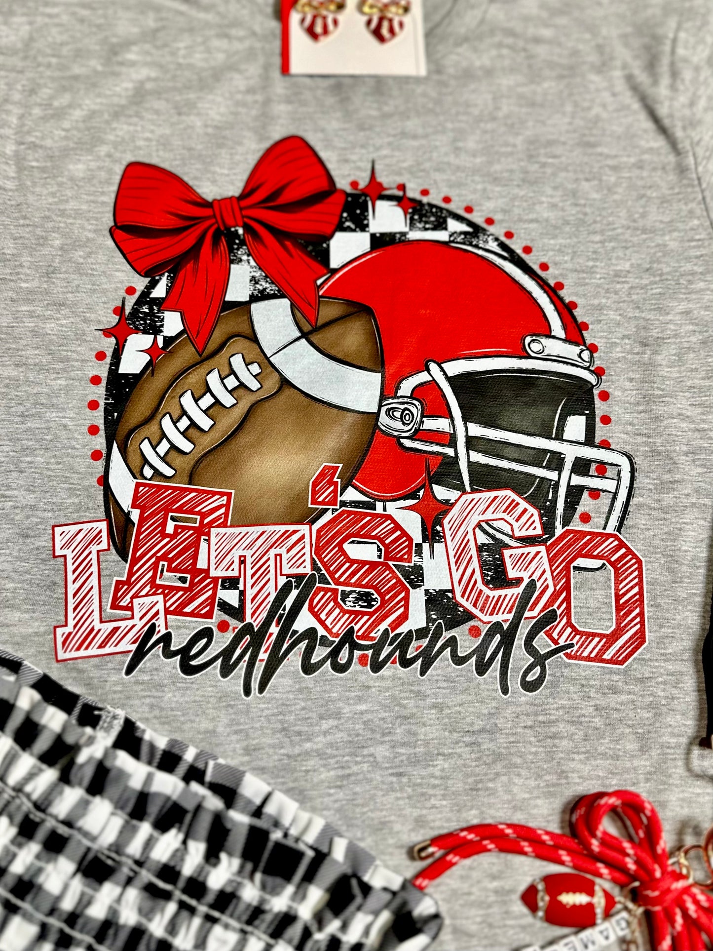 Let’s Go Redhounds Football T-Shirt