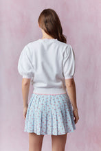 Load image into Gallery viewer, Embroidered Lace Bow Short Sleeve Knit Top