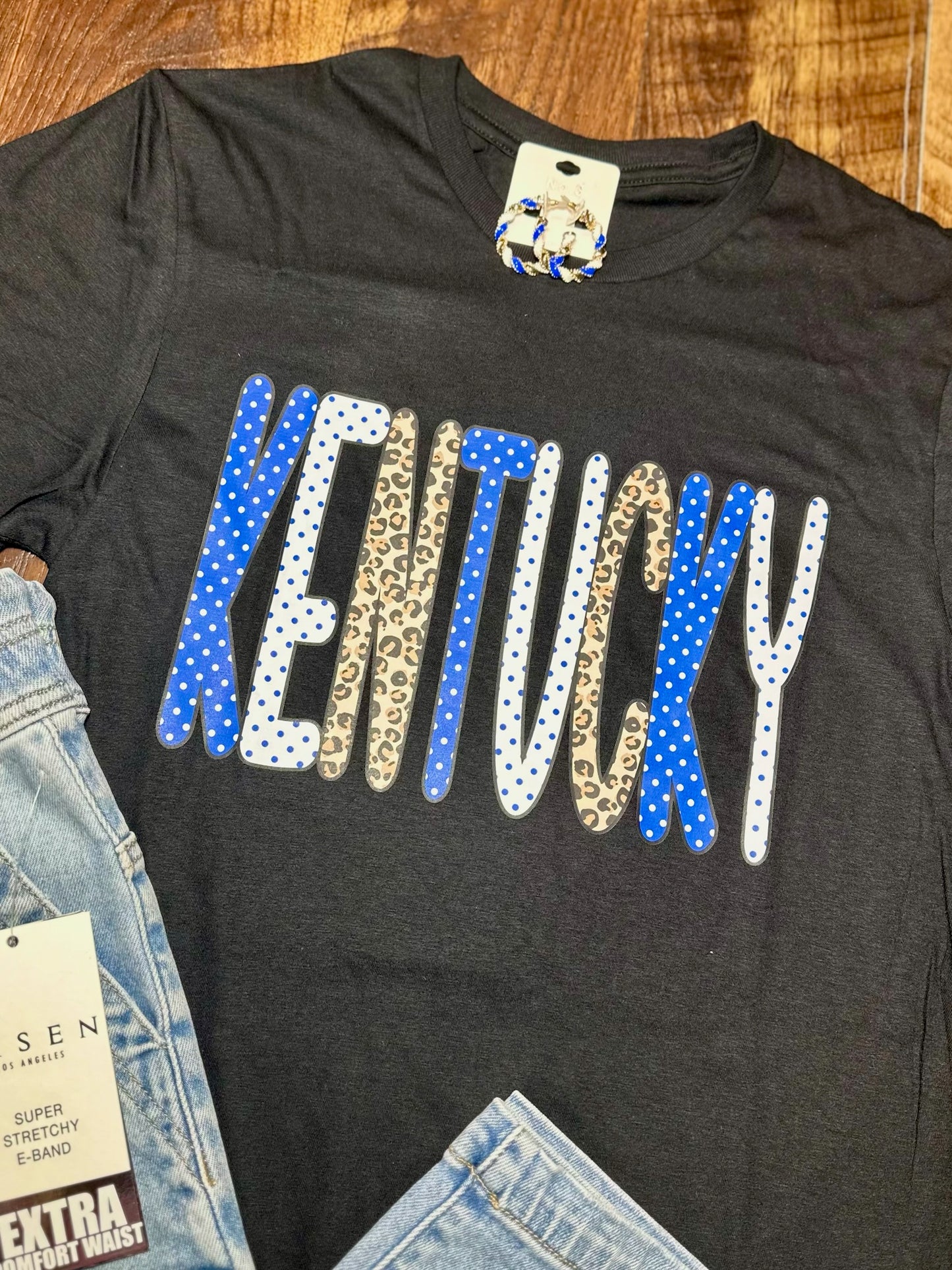 Leopard & Polka Dot KENTUCKY T-Shirt