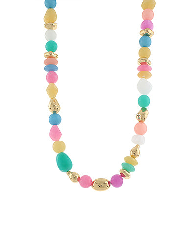 Multicolor Organic Acrylic Necklace