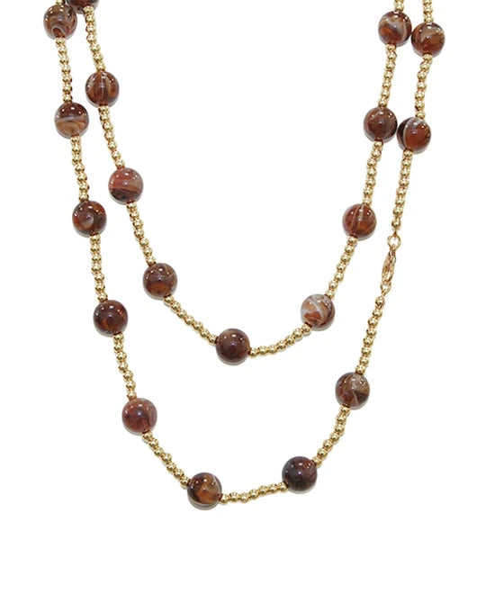 Marble Beaded Necklace