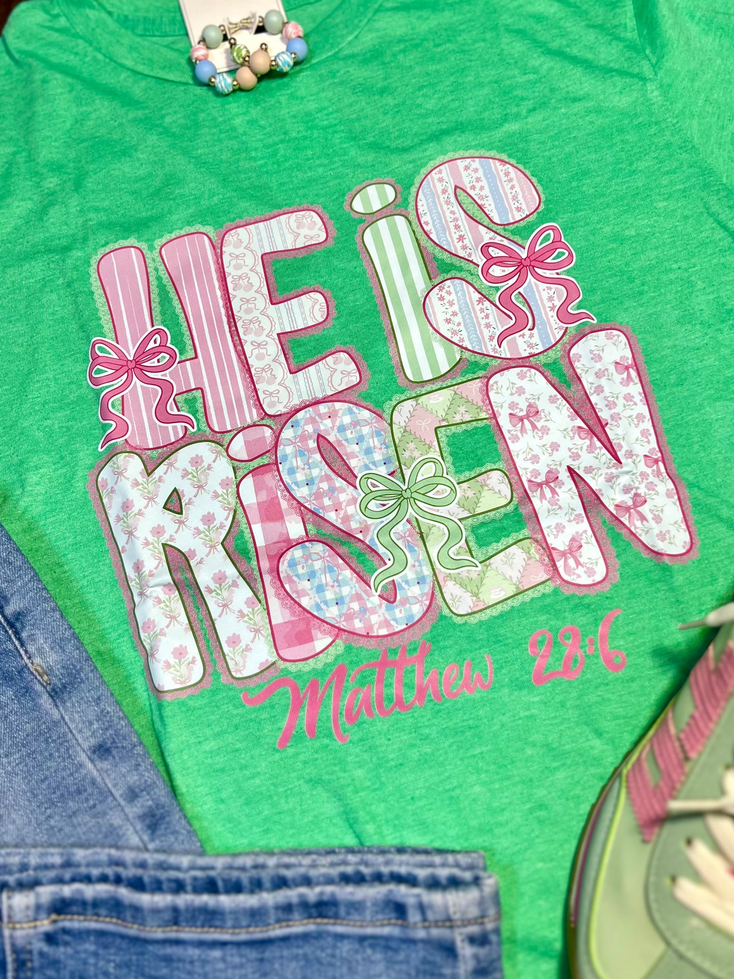 He Is Risen Multi-Print T-Shirt