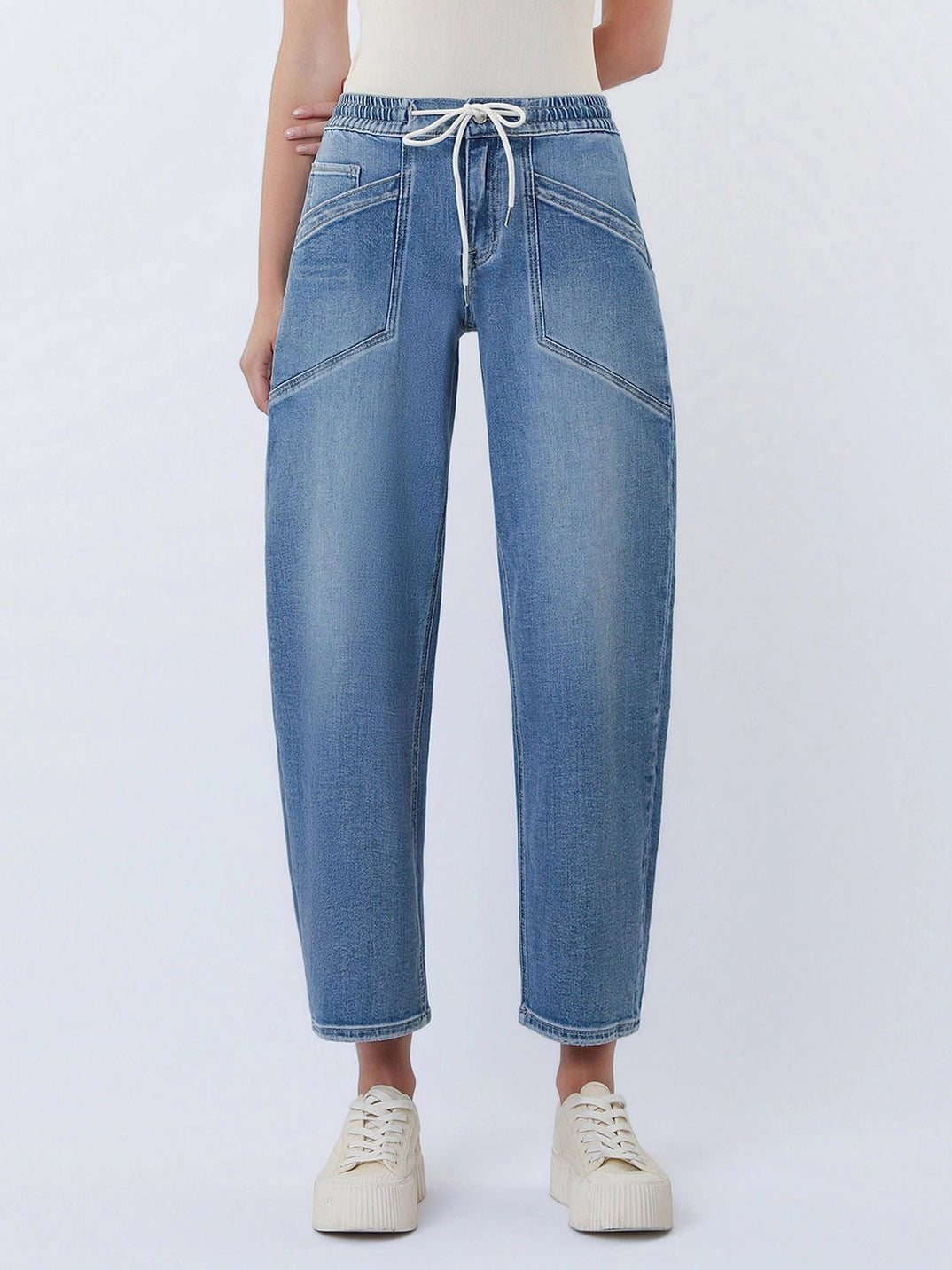Vervet Upstanding Wide Barrel Jeans