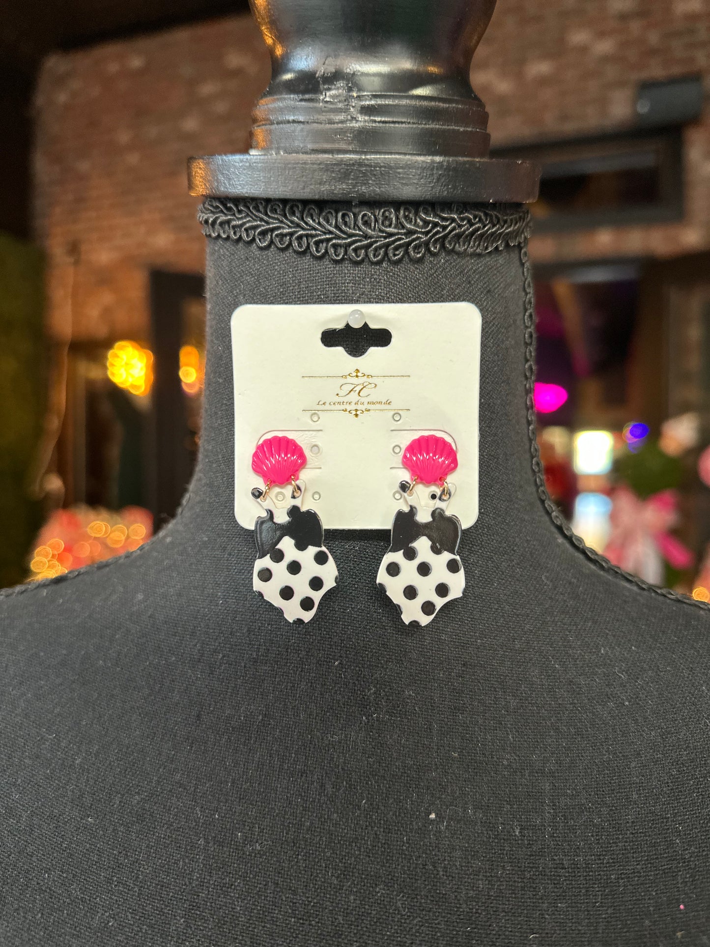 Barbie Bathing suit earrings