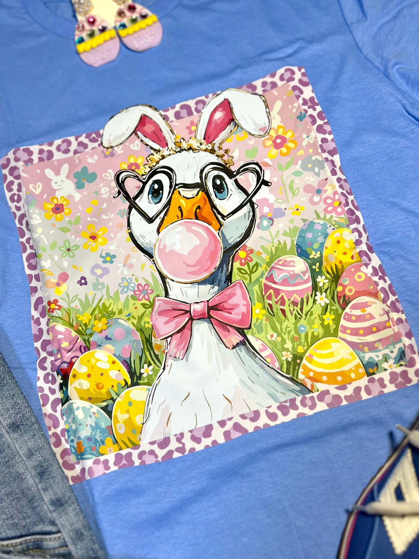 Coquette Easter Bunny Goose T-Shirt