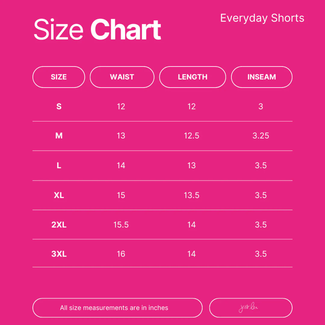 Solid Red Everyday Shorts