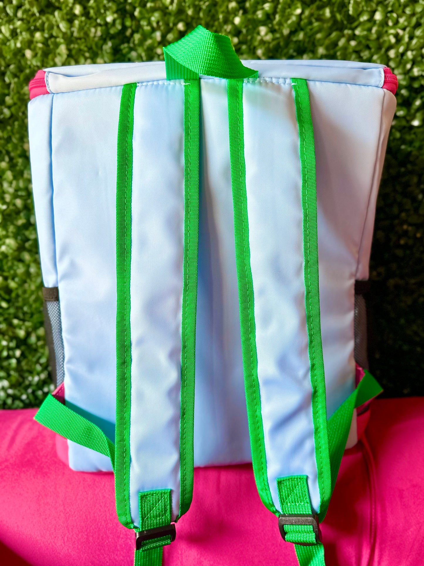 Light Blue & ColorBlock-Accent Cooler Backpack