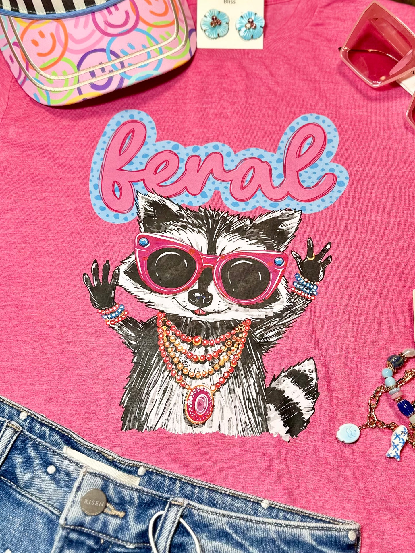 “Feral” Bougie Raccoon T-Shirt