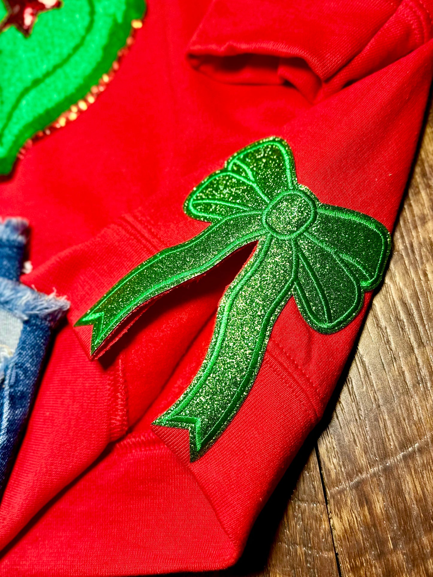 Sequin & Chenille Grinch Sweatshirt