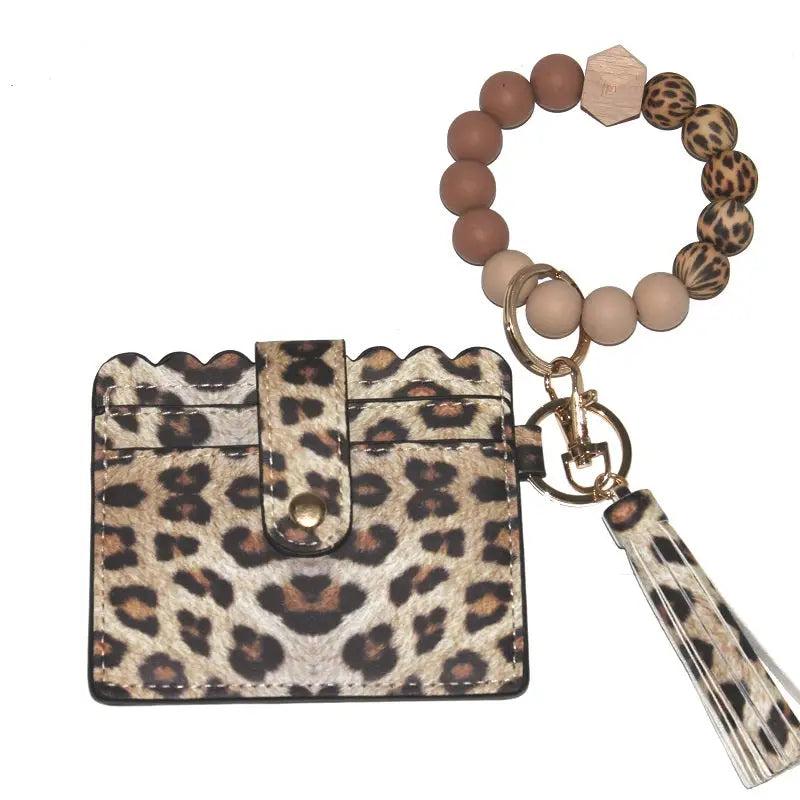 Leopard Keychain & Wallet