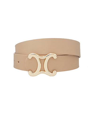 Taupe Belt w/ Gold Buckle