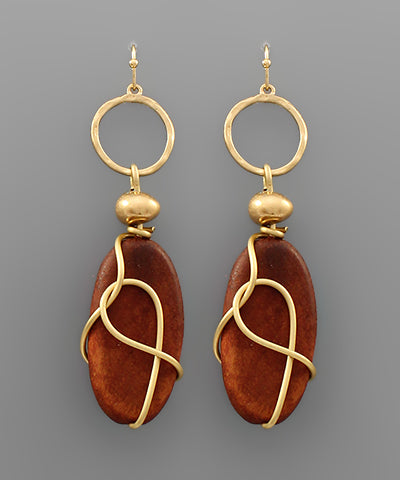 Wired Wooden Dangles