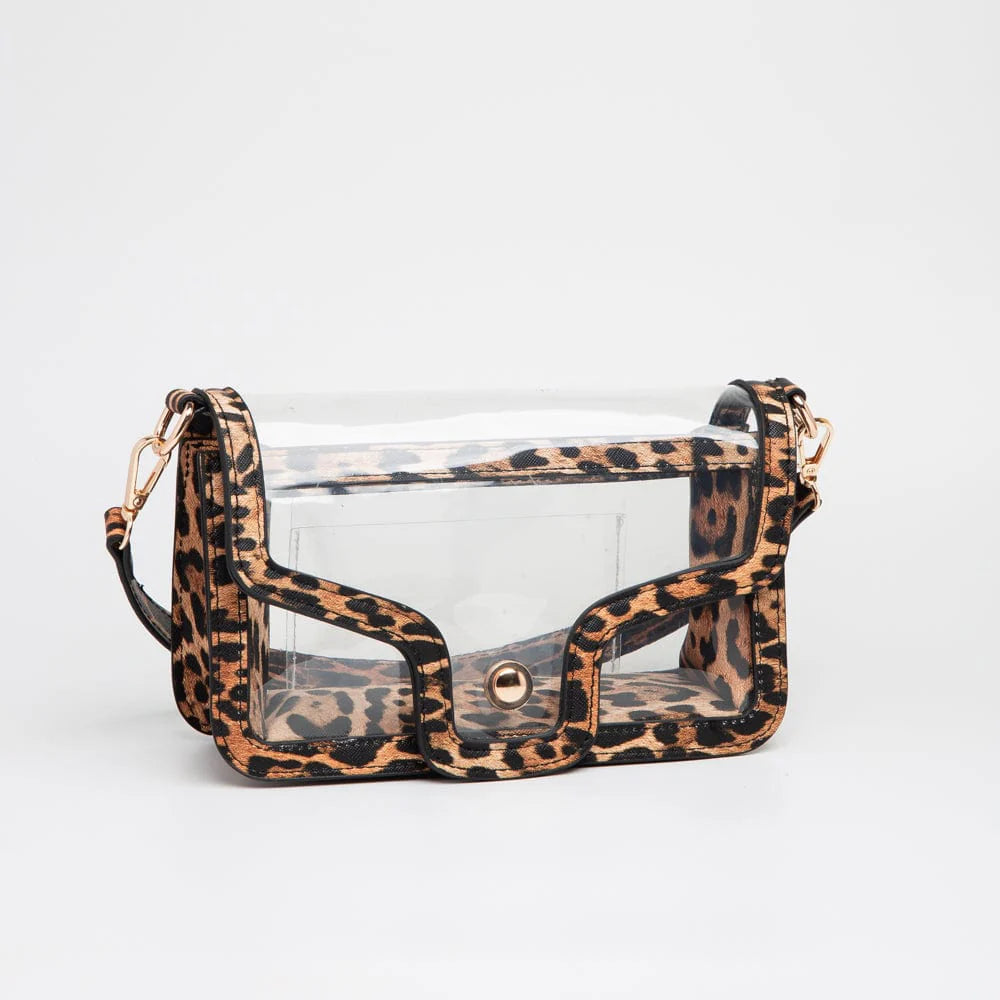 Leopard Clear Game Day Crossbody
