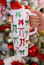 Load image into Gallery viewer, Midnight bow Christmas Tumbler