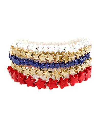 Patriotic Star Bracelet Set