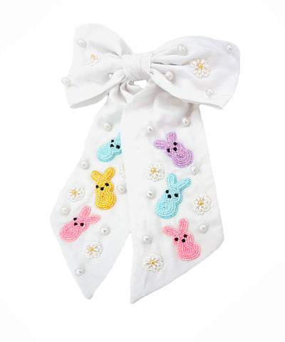 Easter Peep Bow Barrettes