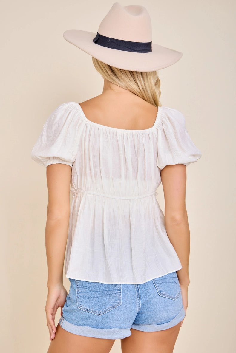 Dusty Blue Darling Blouse