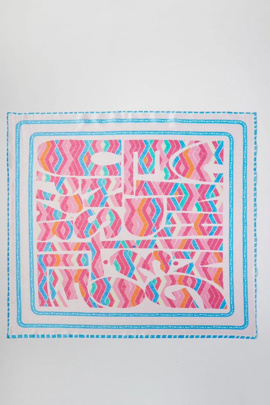 Multicolor Abstract Print Bandana Scarf