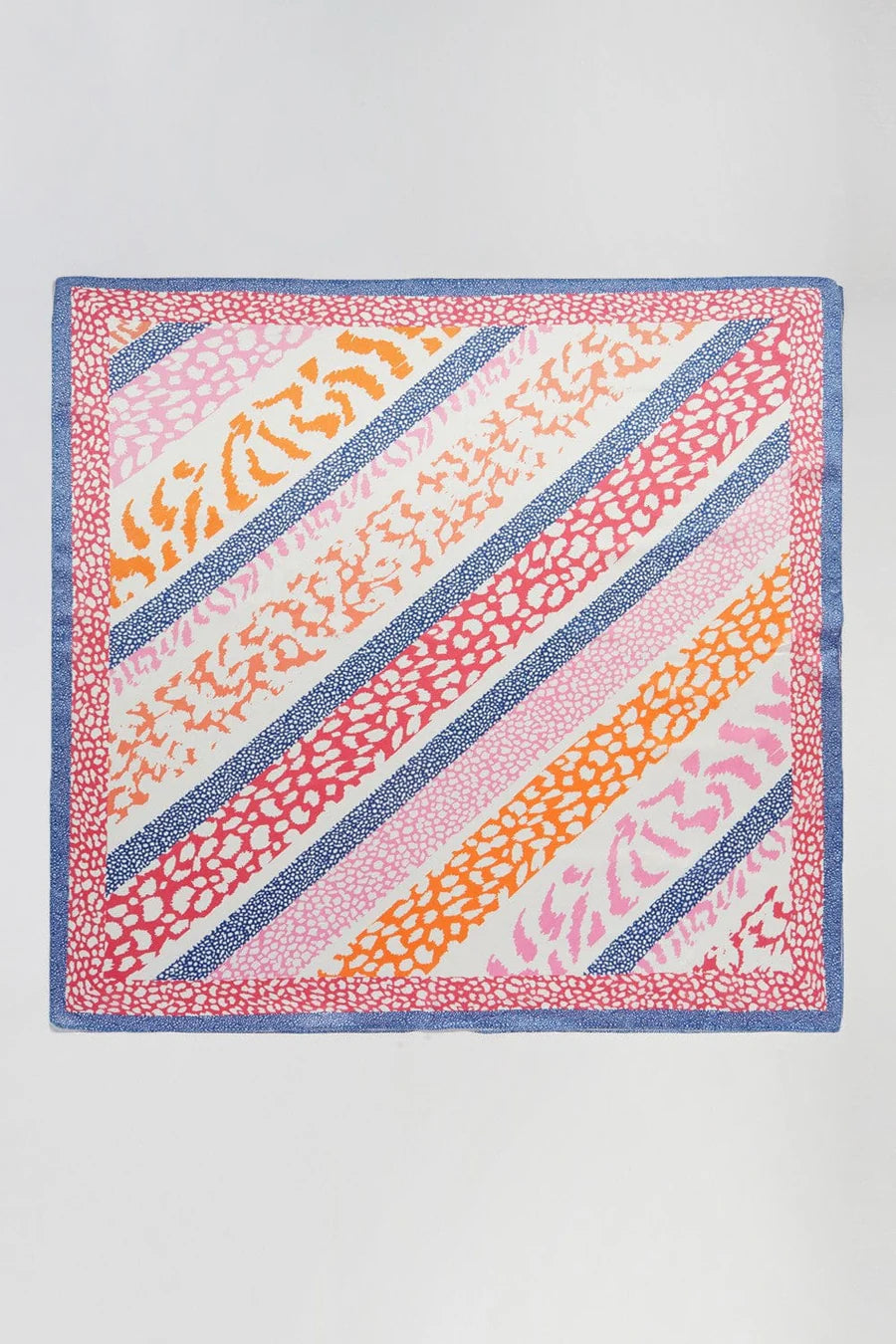 Multicolor Leopard Print Bandana Scarf