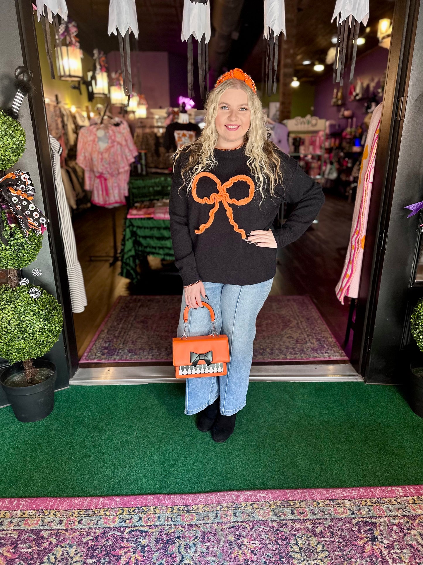 Halloween Harlequin Patterned Handbag / Crossbody