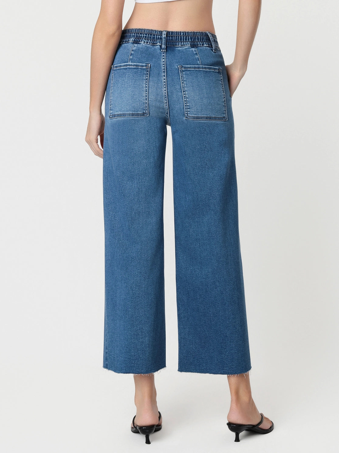 Vervet Enviably “Kris” High Rise Wide Leg Jeans