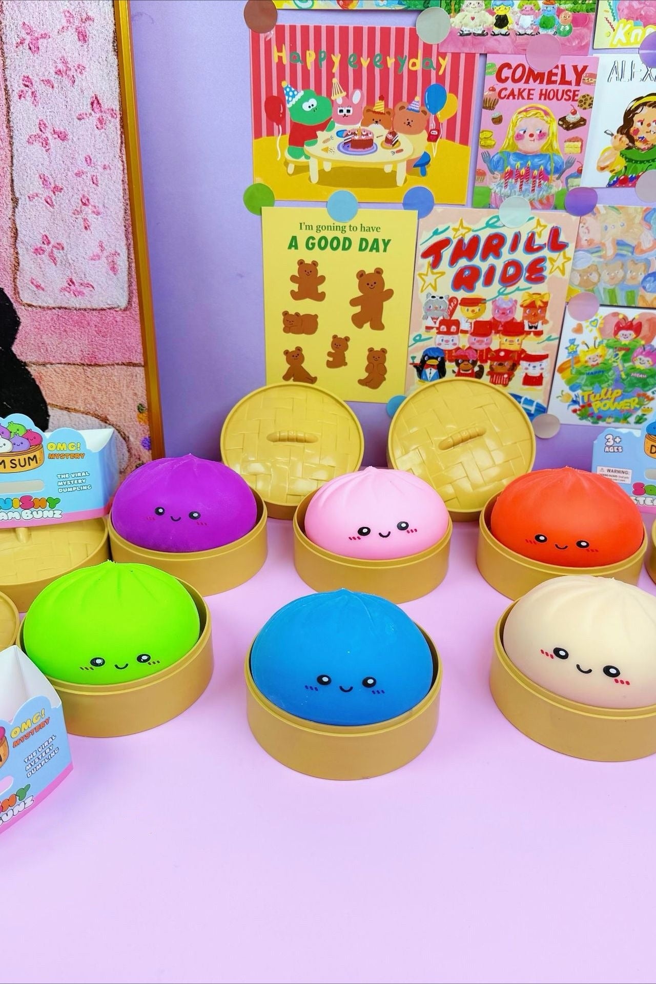 Solid Color Dumpling Squishy