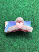Load image into Gallery viewer, Valentines Day Furry hair clips
