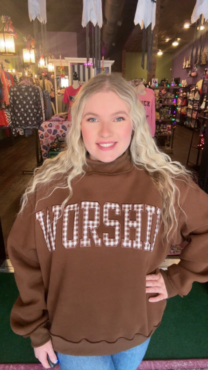 Worship Mock Neck Sweatshirt