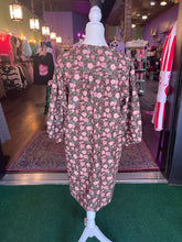 Load image into Gallery viewer, Brown Floral Babydoll Dress
