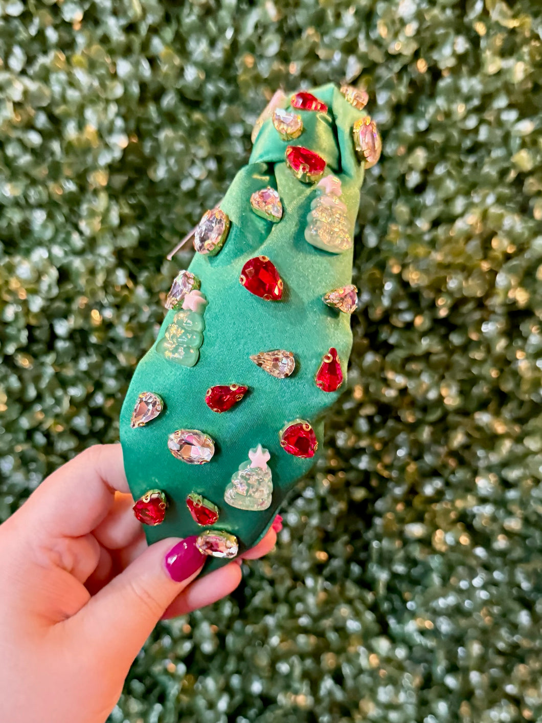 Christmas Tree Jeweled Headband