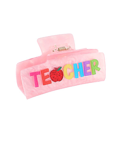 ‘TEACHER’ Hair Claw Clip