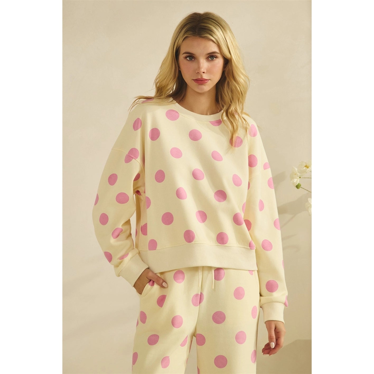 Blush Dot Darlin’ Lounge Set
