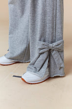 Load image into Gallery viewer, Heather Gray French Terry Bow Sweatshirt &amp; Pants Set

