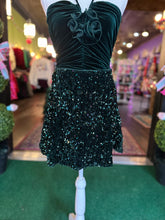 Load image into Gallery viewer, Sea Green Sequin Skirt
