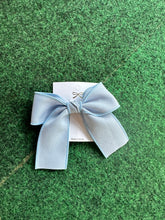 Load image into Gallery viewer, Light Blue Bow Hair Clip
