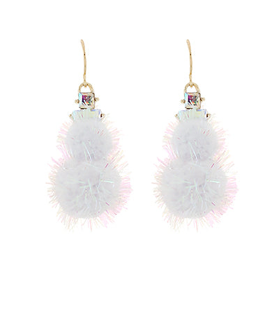 Christmas Snowman Earrings