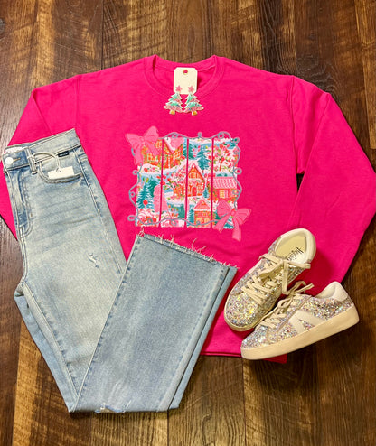 Preppy Christmas Gingerbread Sweathshirt