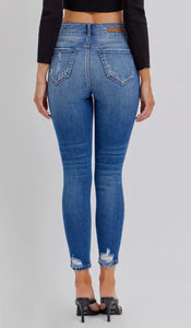 Dark Wash High Rise Skinny Jeans