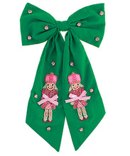 Load image into Gallery viewer, Christmas Nutcracker Bow Barrettes
