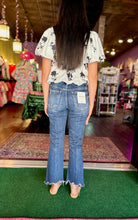 Load image into Gallery viewer, “Spellbound” Crop Kick Flare Jeans
