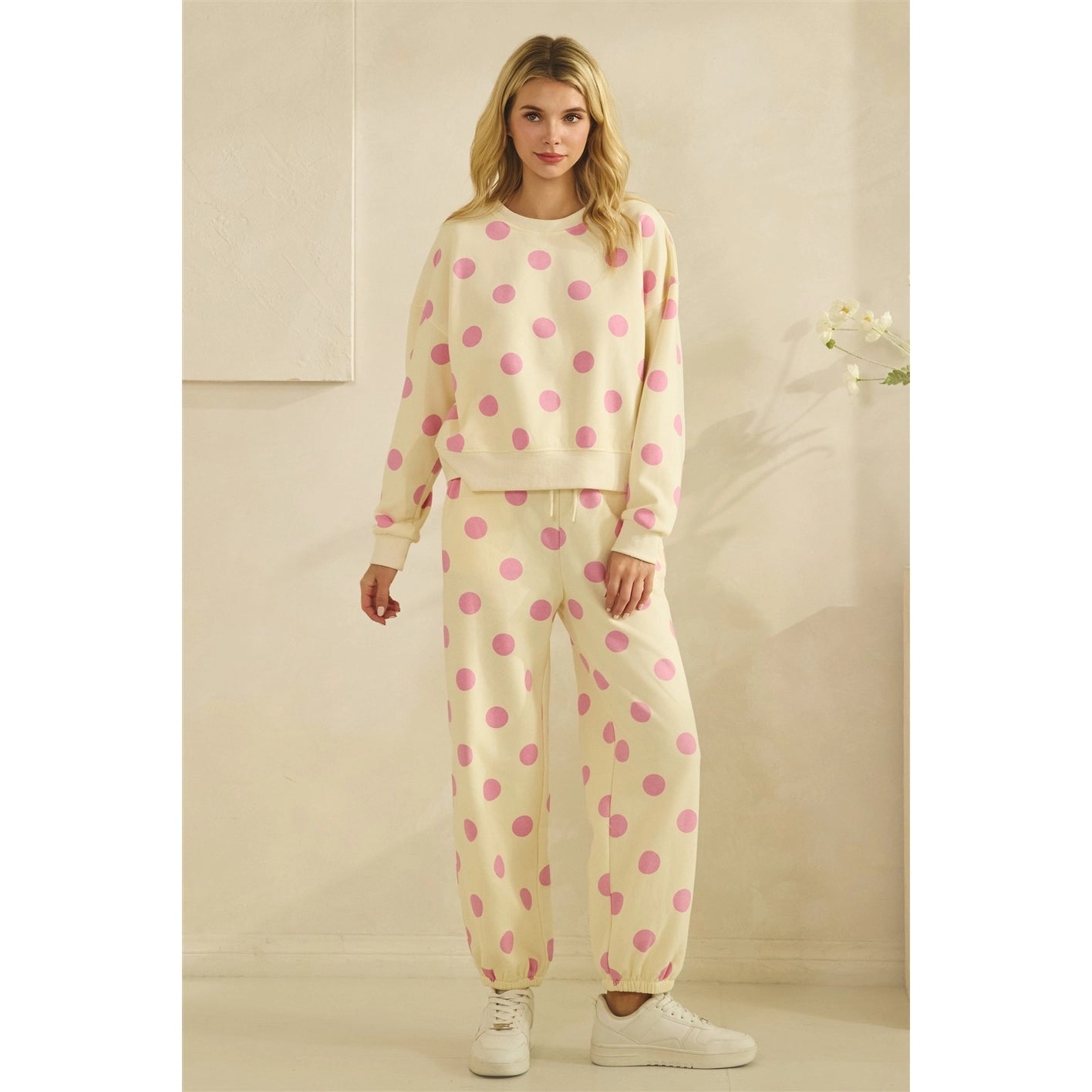 Blush Dot Darlin’ Lounge Set