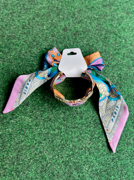 Multicolor Paris Scarf Bangle