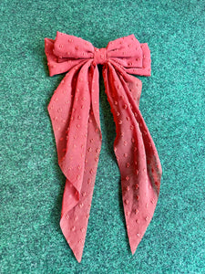 Dotted Coquette Barrette Bows