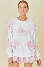 Load image into Gallery viewer, White Bow Sweatshirt
