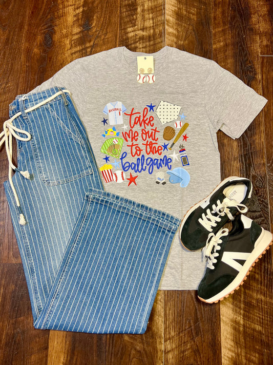 Take Me Out To The Ball Game Baseball T-Shirt