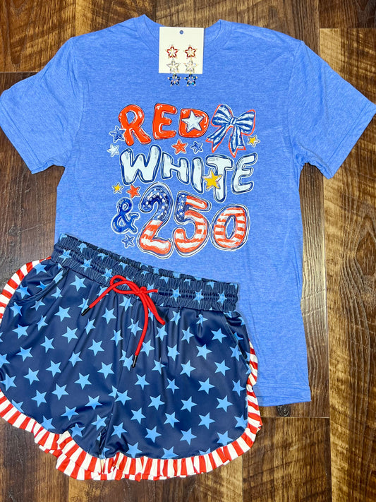 Red, White & 250 T-Shirt