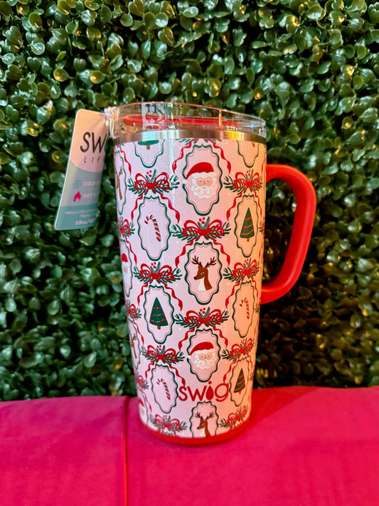 SWIG Christmas Cameos Travel Mug 22oz