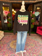 Load image into Gallery viewer, Mardi Gras sequin sweatshirt
